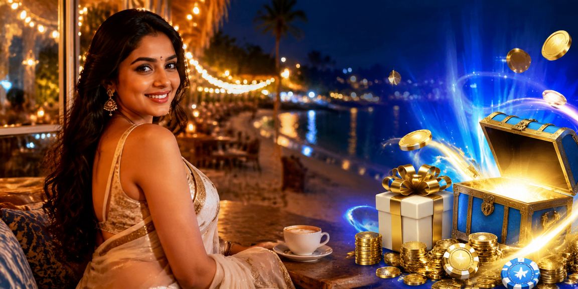 Indian lady enjoying mobile betting experience